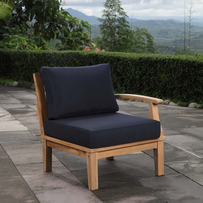 Marina Outdoor Patio Teak Right-Facing Sofa - Modway \outdoor\sofas & sectionals