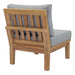Marina Armless Outdoor Patio Teak Sofa - view 6