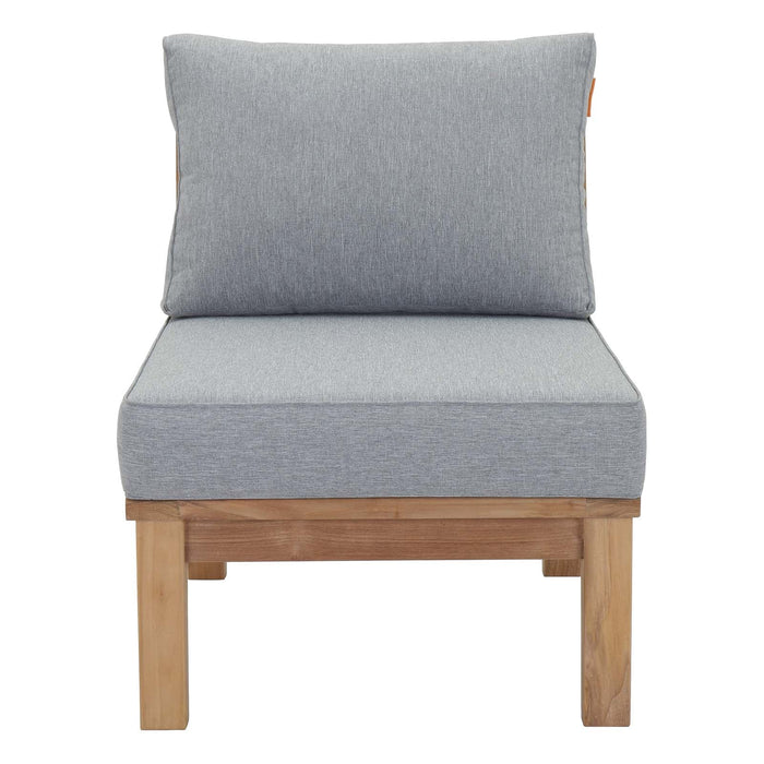 Marina Armless Outdoor Patio Teak Sofa - view 7