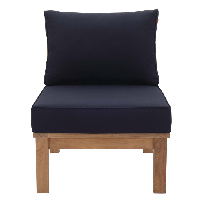 Marina Armless Outdoor Patio Teak Sofa - view 14