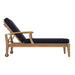 Marina Outdoor Patio Teak Single Chaise - view 18