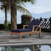 Marina Outdoor Patio Teak Single Chaise - view 14