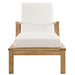 Marina Outdoor Patio Teak Single Chaise - view 5