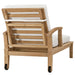 Marina Outdoor Patio Teak Single Chaise - in lifestyle setting