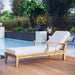 Marina Outdoor Patio Teak Single Chaise - Modway \outdoor\chaise lounges