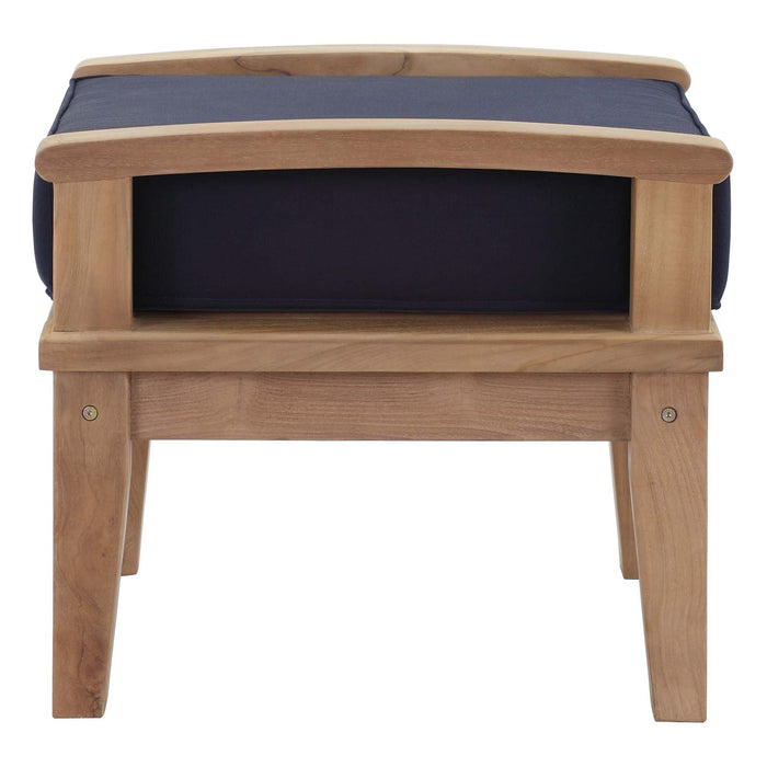 Marina Outdoor Patio Teak Ottoman