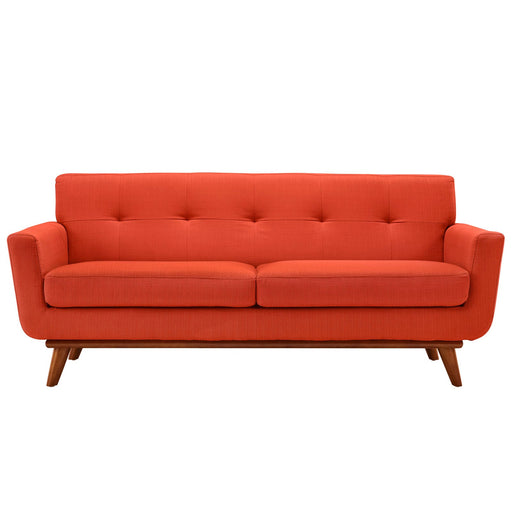 Engage Upholstered Fabric Loveseat Atomic Red EEI-1179-ATO