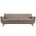 Engage Upholstered Fabric Sofa Teal EEI-1180-TEA