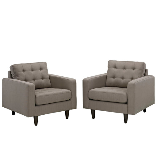 Modway Empress Armchair Upholstered Fabric Set of 2 Living Room Furniture - View 23