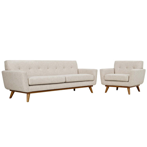 Modway Engage Armchair and Sofa Set of 2 Living Room Furniture - View 21
