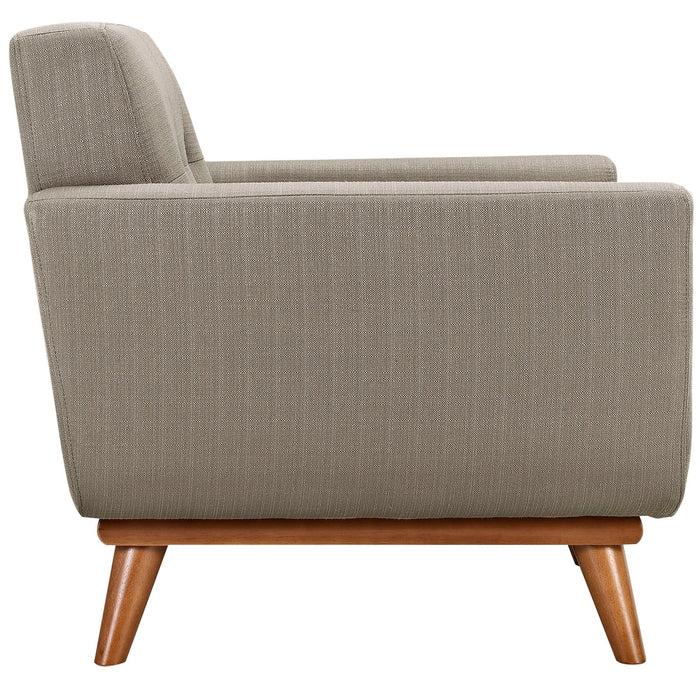 Engage Sofa and Armchairs Set - Stylish, Comfortable Seating with Tufted Design and Solid Wood Legs
