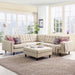Empress 3 Piece Upholstered Fabric Sectional Sofa Set by Modway - back view