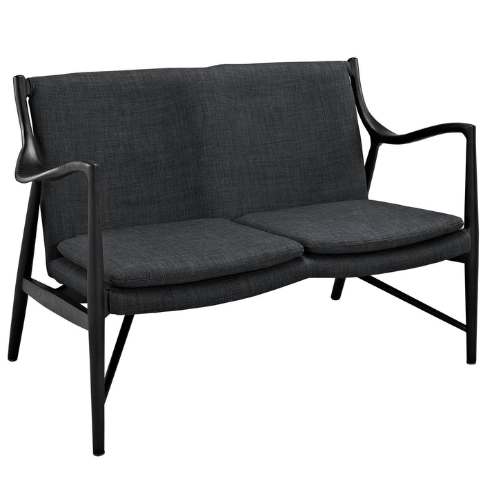 Makeshift Upholstered Fabric Loveseat - alternate angle view