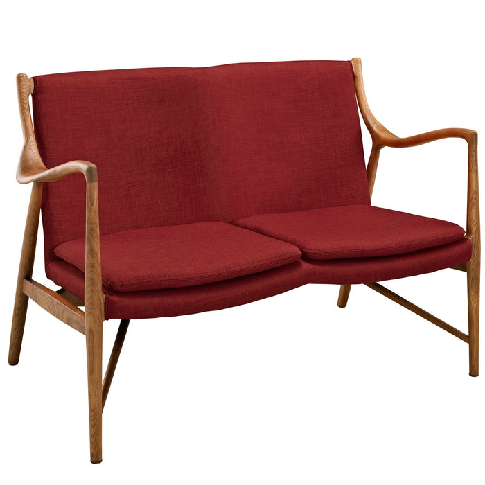 Makeshift Upholstered Fabric Loveseat - view 12