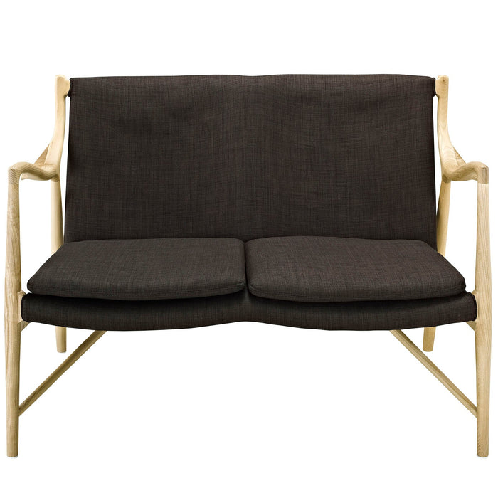 Makeshift Upholstered Fabric Loveseat - view 10