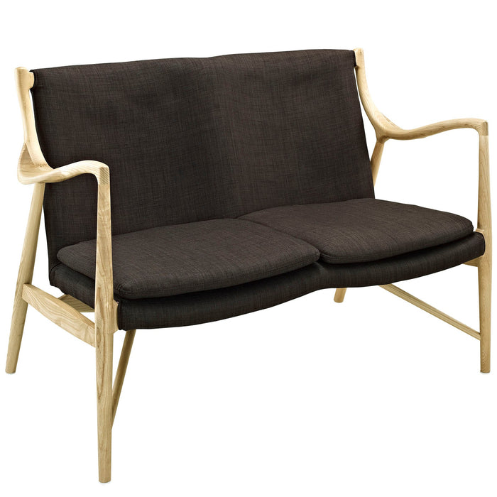 Makeshift Upholstered Fabric Loveseat - view 7