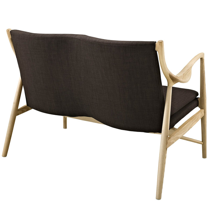 Makeshift Upholstered Fabric Loveseat - view 9