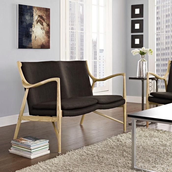 Makeshift Upholstered Fabric Loveseat - view 6