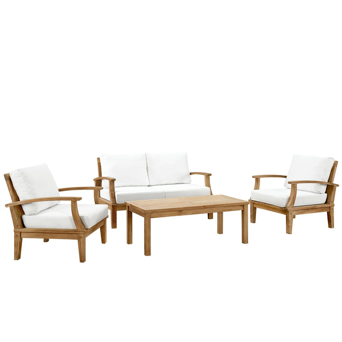 Marina 4 Piece Outdoor Patio Teak Set by Modway - view 18