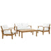 Marina 4 Piece Outdoor Patio Teak Set by Modway - view 18