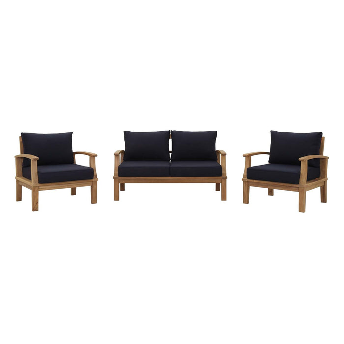 Marina 3 Piece Outdoor Patio Teak Set - view 8