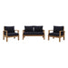 Marina 3 Piece Outdoor Patio Teak Set - view 8
