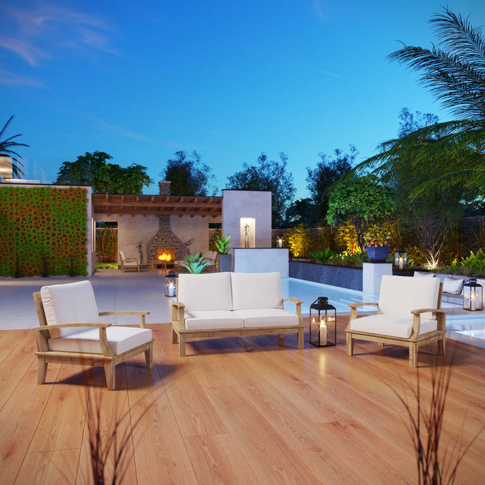 Marina 3 Piece Outdoor Patio Teak Set - view 13