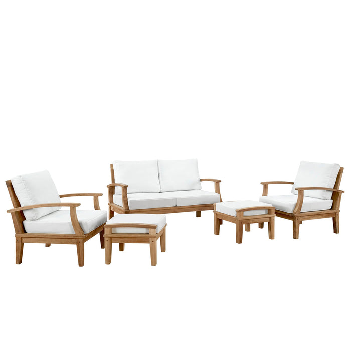 Marina 5 Piece Outdoor Patio Teak Set by Modway - view 18