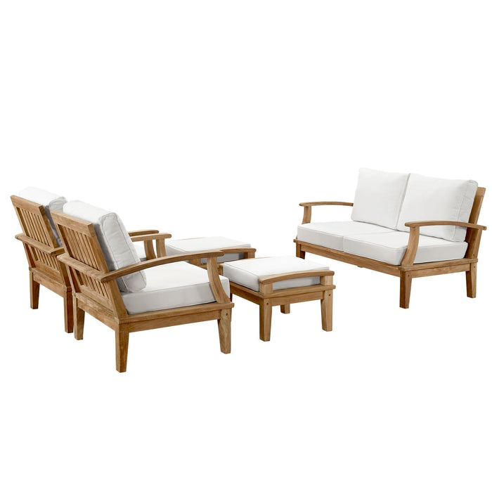Marina 5 Piece Outdoor Patio Teak Set by Modway - view 19