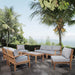 Marina 8 Piece Outdoor Patio Teak Set by Modway - front view