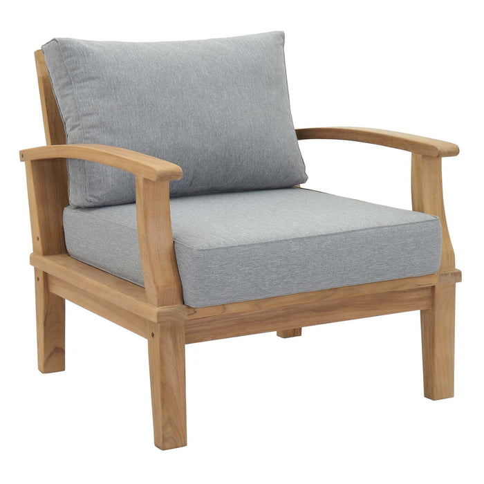 Marina 8 Piece Outdoor Patio Teak Set by Modway - side view