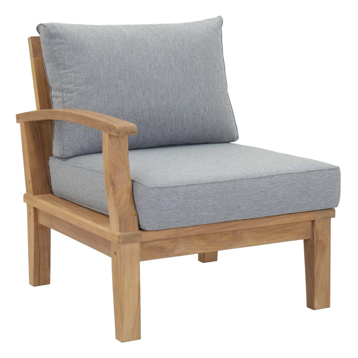 Marina 8 Piece Outdoor Patio Teak Set by Modway - back view