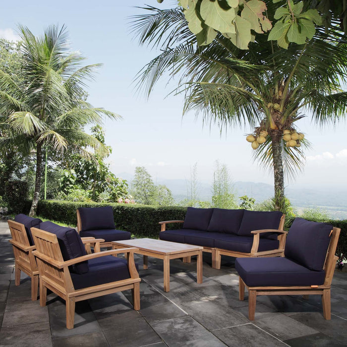 Marina 8 Piece Outdoor Patio Teak Set by Modway - control panel detail
