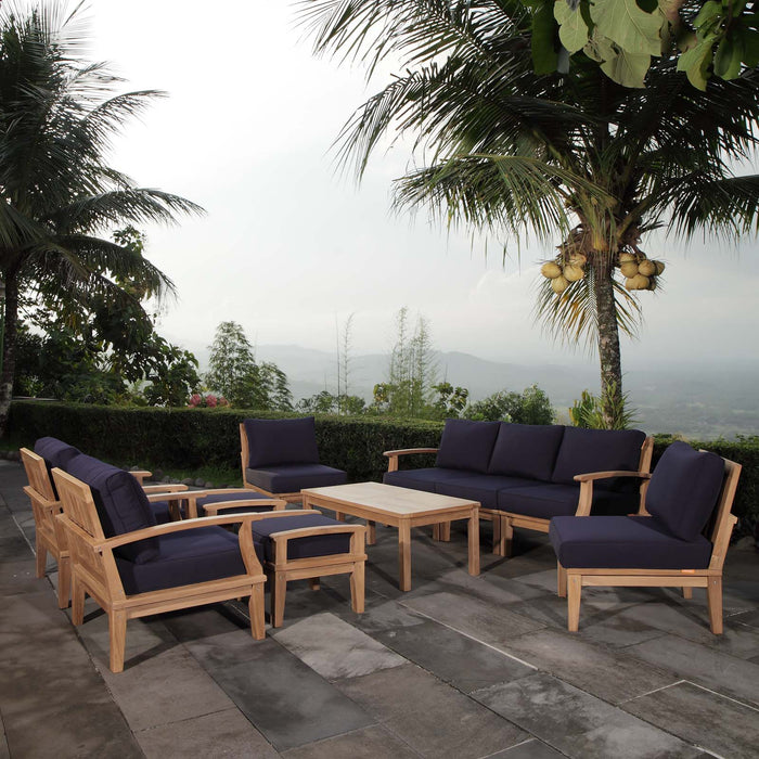Marina 10 Piece Outdoor Patio Teak Set