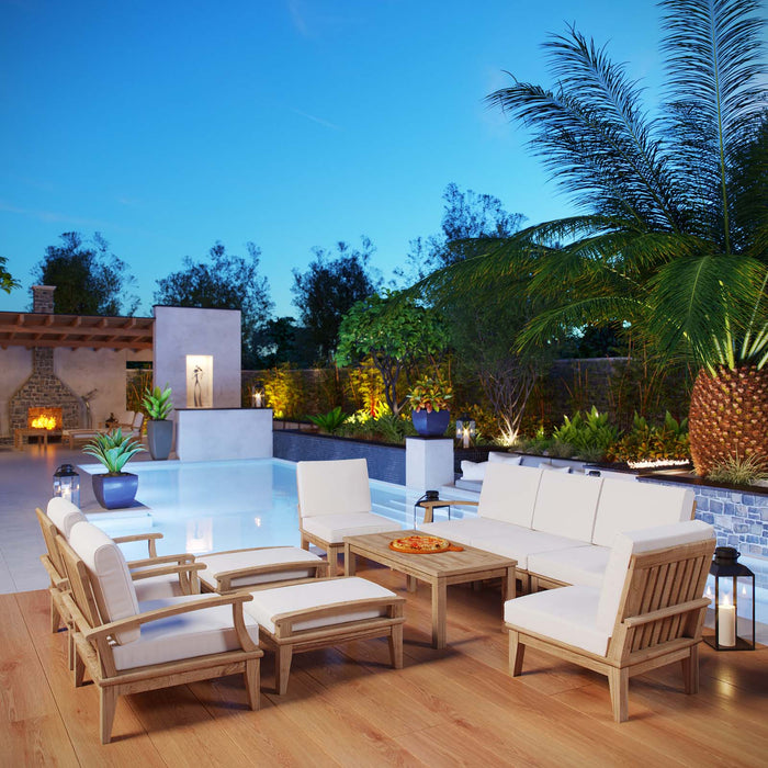 Marina 10 Piece Outdoor Patio Teak Set