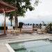 Marina 7 Piece Outdoor Patio Teak Set by Modway - front view