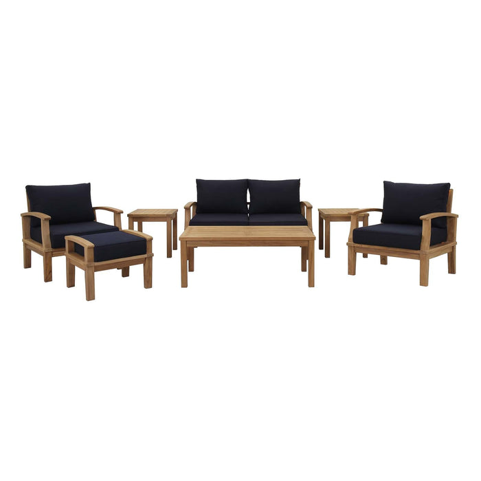 Marina 7 Piece Outdoor Patio Teak Set by Modway - interior view