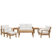 Marina 7 Piece Outdoor Patio Teak Set by Modway - view 20