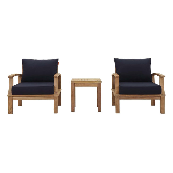 Marina 3 Piece Outdoor Patio Teak Set - view 8
