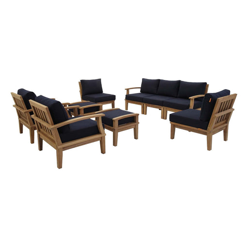 Modway Marina 9 Piece Outdoor Patio Teak Set - View 29