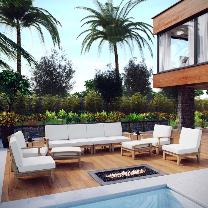 Marina 10 Piece Outdoor Patio Teak Set by Modway - view 23