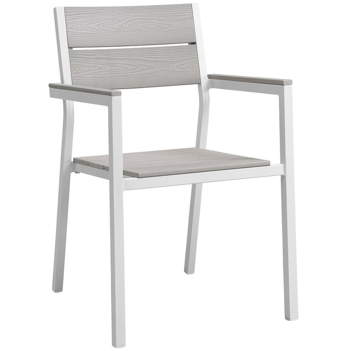 Maine Dining Outdoor Patio Armchair - in lifestyle setting