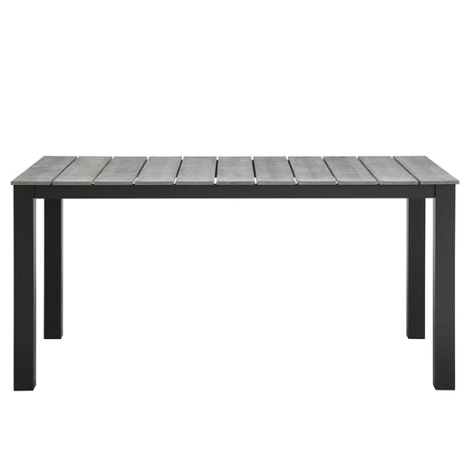 Maine 63" Outdoor Patio Dining Table - alternate angle view