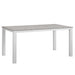 Maine 63" Outdoor Patio Dining Table - in lifestyle setting