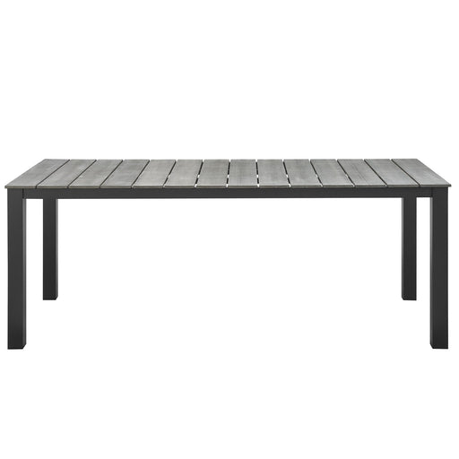 Maine 80" Outdoor Patio Dining Table - alternate angle view