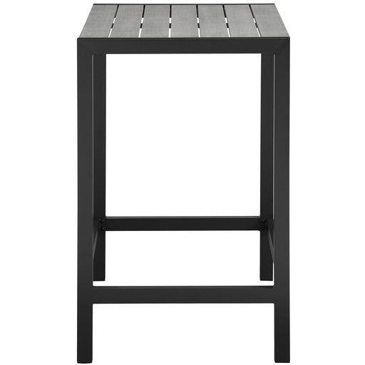 Maine Outdoor Patio Bar Table Brown Gray