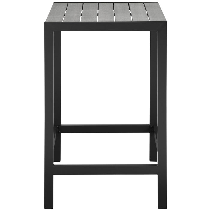 Maine Outdoor Patio Bar Table Brown Gray
