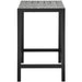 Maine Outdoor Patio Bar Table Brown Gray
