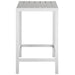 Maine Outdoor Patio Bar Table White Light Gray