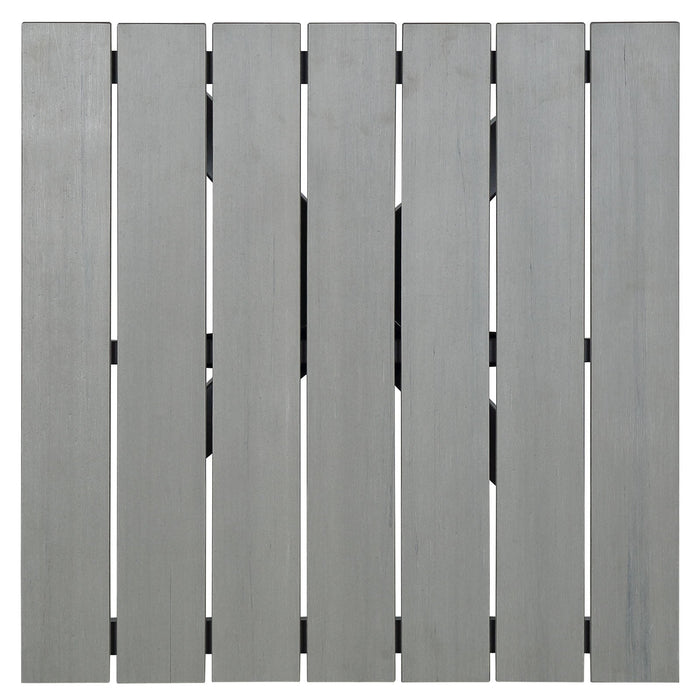 Maine 28" Outdoor Patio Dining Table - detail close-up